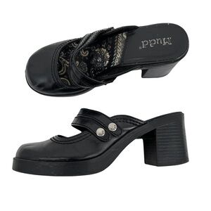 Mudd Black Chunky Heel Shoes Vintage Y2K